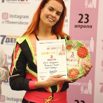 3 место весеннего Московского Конкурса Флористов 2021 – Ольга Касьяненко